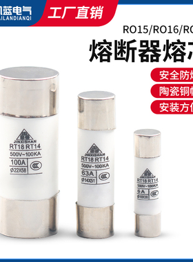 熔断器芯子RO15/16/17陶瓷保险丝管RT18 1A 2A 3A 5A 6A 10A 32A