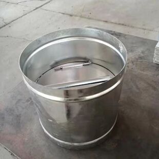 圆阀风管止回阀白铁皮厨房排烟管道单向止逆风阀带法兰镀锌阀