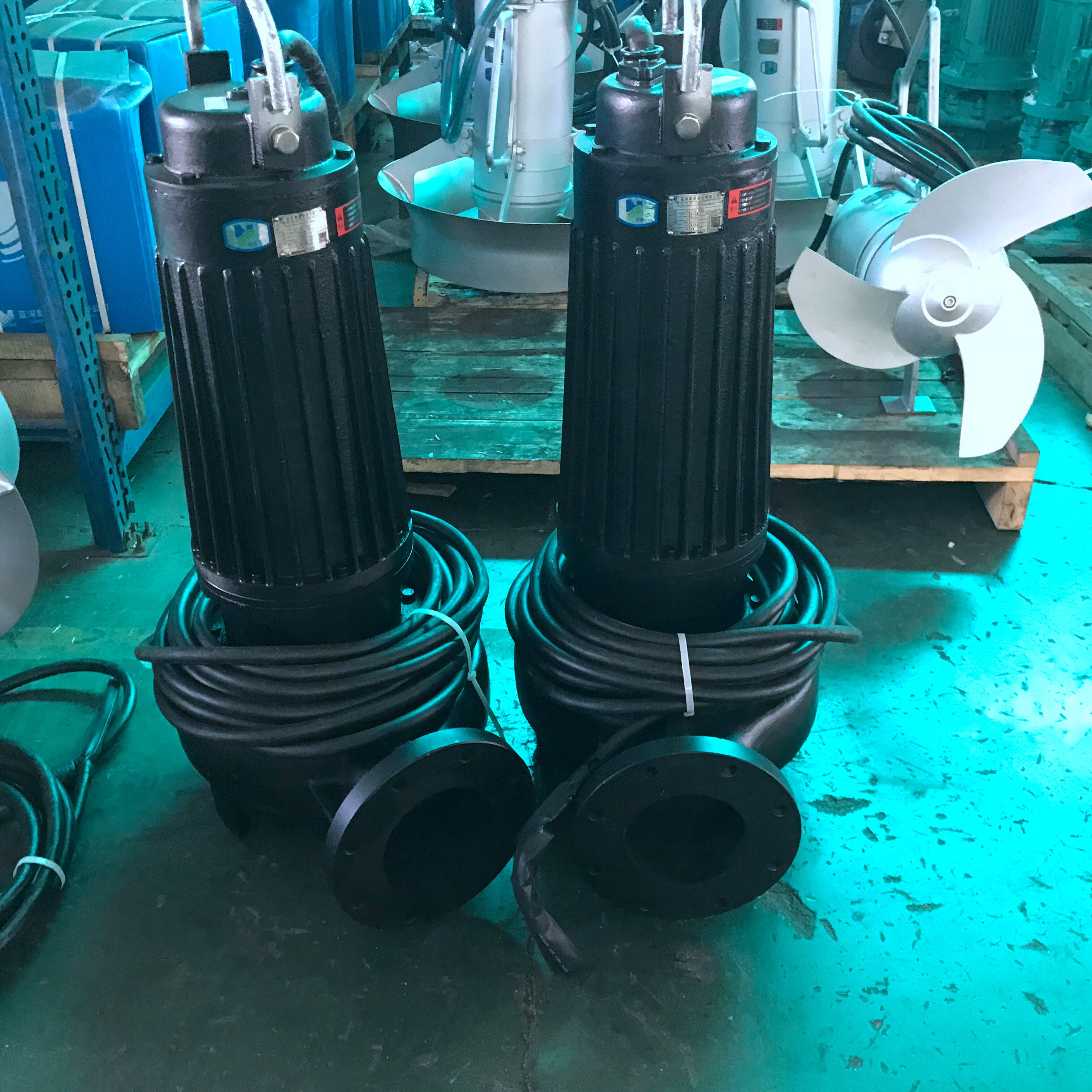 南京蓝深潜水排污泵WQ100-13-7.5KW口径100 流量120³/h