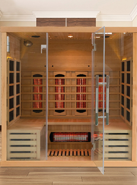 邦越光波房商用全频谱屋干蒸发汗房铁杉木定制汗蒸箱汗蒸房家用