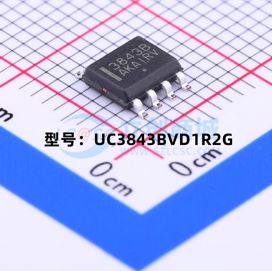 全新原装 UC3843BVD1R2G 丝印3843B 封装SOIC-8 切换控制器芯片