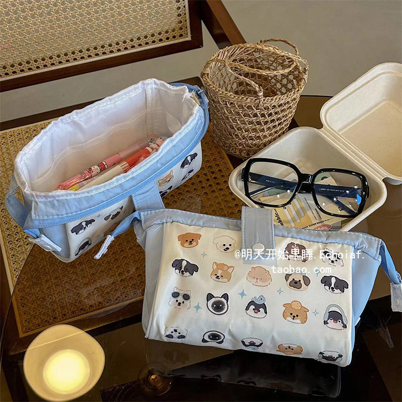 小狗的自画像～化妆包/笔袋 出门耐装玩偶设计帆布收纳袋手拿包,纺织面料/辅料/配套,服装加工设备,淘宝优惠券,粉丝福利购,淘宝优惠卷