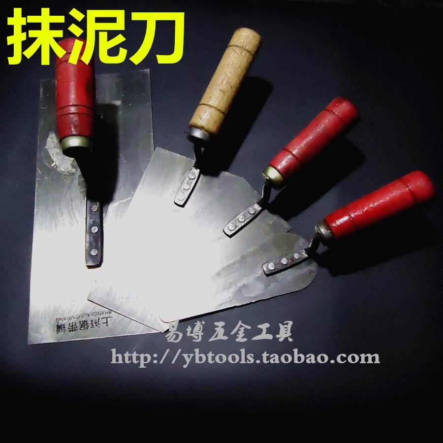 泥水工刀抹铲木柄小夹锹