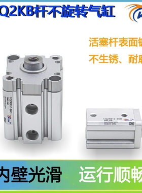 CDQ2KB12/16/20/25/32/40/50/63*10X20X30X100-D杆不回转薄型气缸