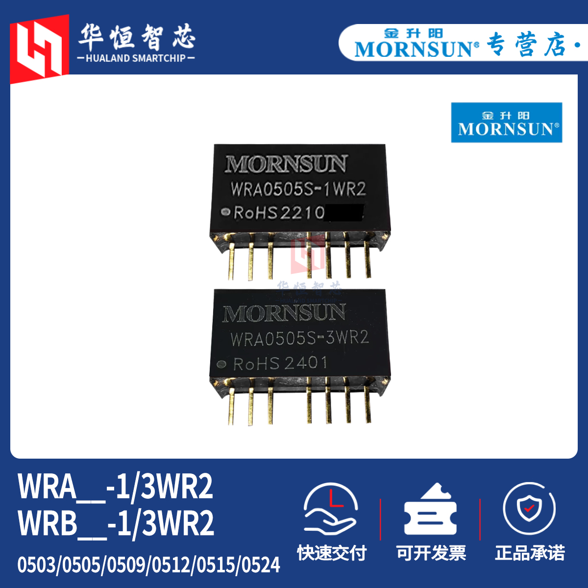 WRA/WRB0503S/0505S/0512S/0524S-1/3WR2金升阳DCDC电源模块0515