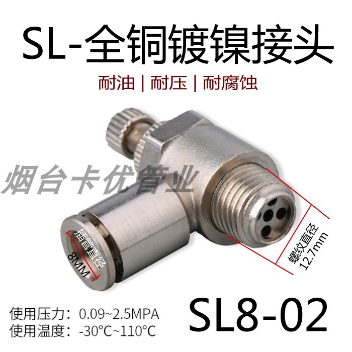 全铜镀镍快插接头耐高温