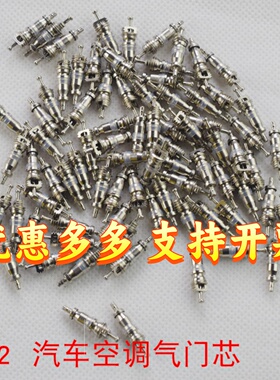 汽车空调气门芯R12家用空调 阀芯R22轮胎气门嘴气门帽通用耐高温