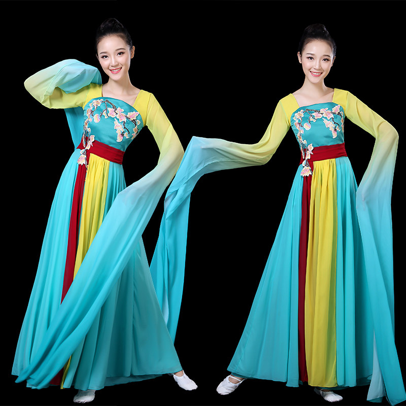 古风舞蹈服女水袖戏服采