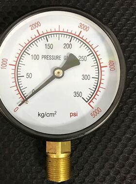 压力表 pressure gauge Y-100 0-350kg 0-5000psi  直径100mm