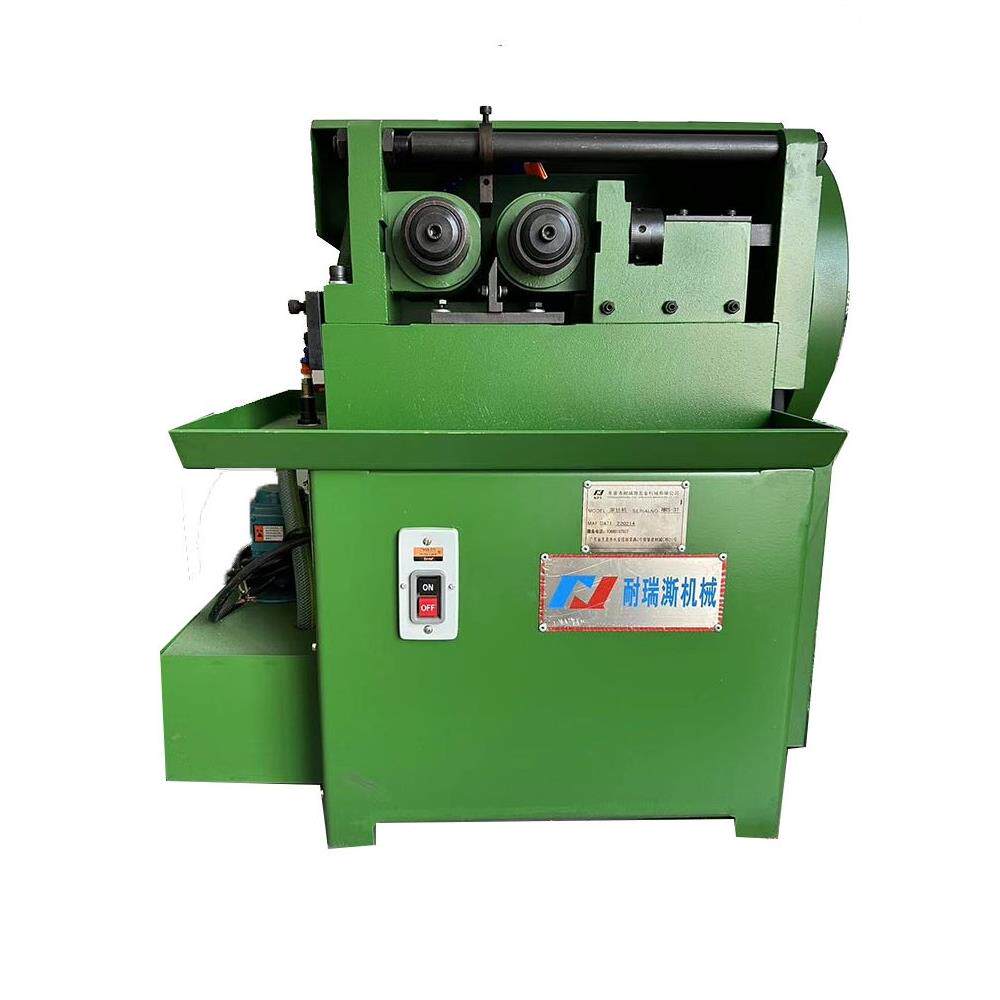 小型滚丝机全自动3t滚牙机液压两轴螺纹直纹网纹地脚螺栓滚花机