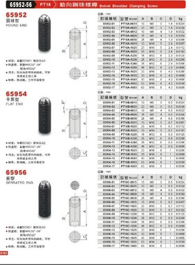 正品台湾精展动向钢珠螺桿65952-56-PT16(-齿型 )65956