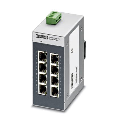 菲尼克斯以太网交换机FL SWITCH SFNB 8TX 2891002自动检测交叉
