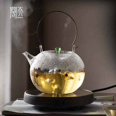 天一閣丨玻璃煮茶壶日式高端大容量耐高温电陶炉烧水壶泡茶专用