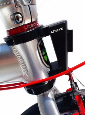 大行折叠车猪鼻包座车头篮底座k3plus车篮转接座p8转换座d8前货架