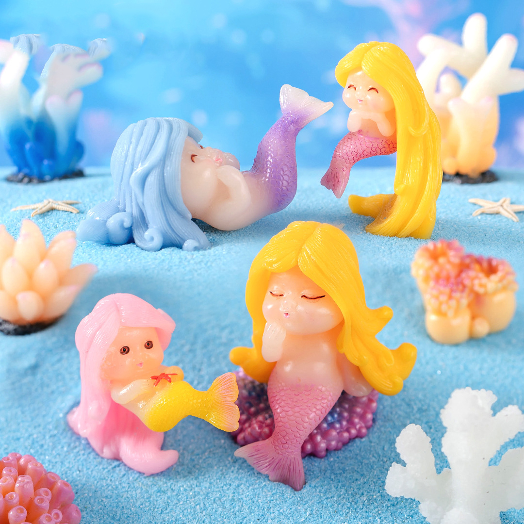 微景观可爱珊瑚美人鱼公