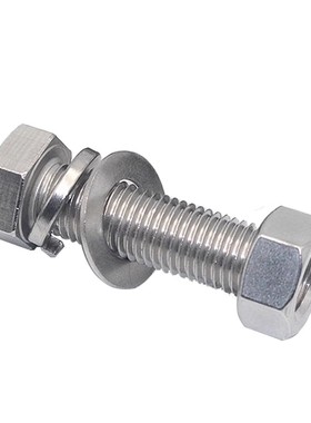 M10M14M16304不锈钢法兰螺丝螺母套装大全罗丝组合加长外六角螺栓