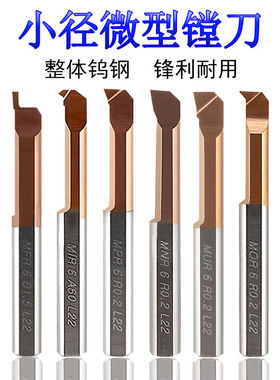 钨钢微型小径镗刀MTR 镗孔刀 小孔径抗震涂层合金小孔车刀不锈钢