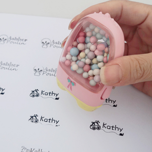 Kids Name Seal Custom Student's Name Stamp DIY Waterproof Na