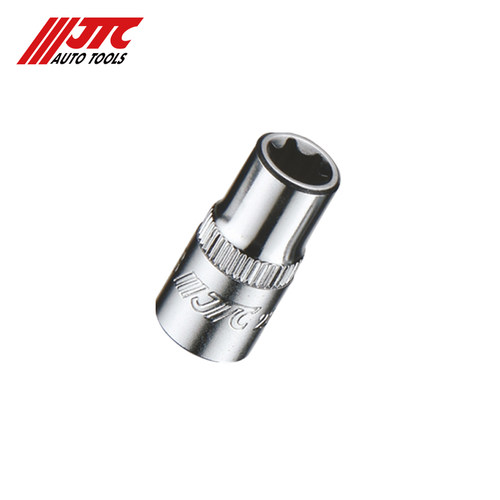 台湾JTC汽修专用工具 小飞E型星形套筒 1/4E型套筒JTC22004