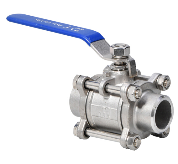 不锈钢手动三片式焊接球