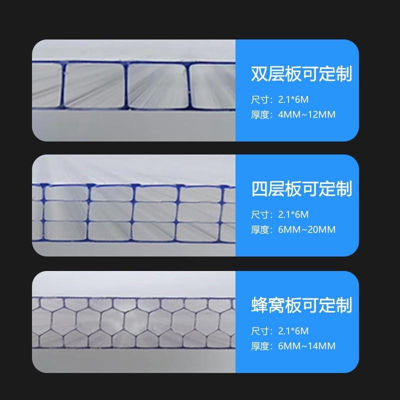 阳光板透明雨棚车户外隔