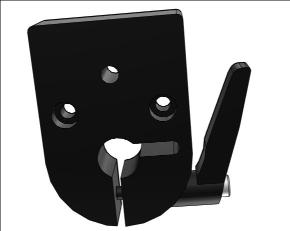 大型位置显示器用夹板 防转动固定件DPQK12 显示器安装支架固定夹