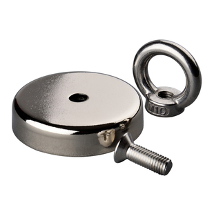 钓鱼磁铁强磁感应大吸力钕铁硼河道磁性打捞器 稀土强磁固定吸盘