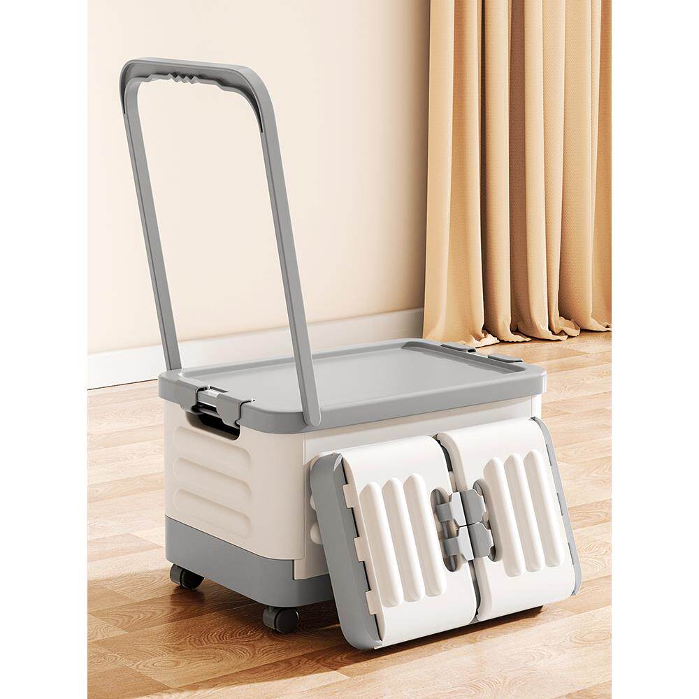 收纳书箱拉杆小推车带轮子可折叠教室装高中学生书本整理储物箱子,收纳整理,收纳箱,淘宝优惠券,粉丝福利购,淘宝优惠卷