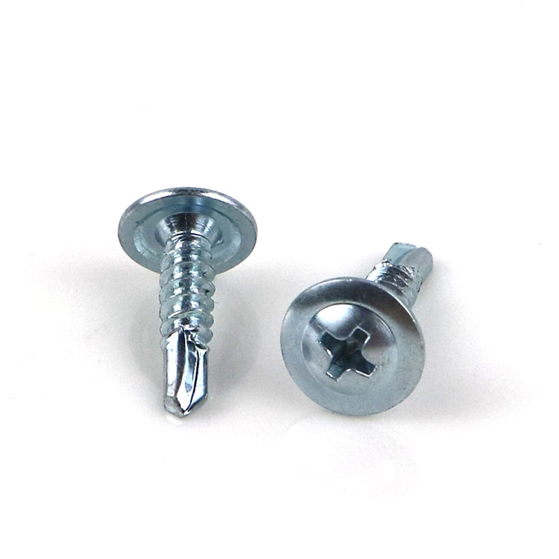 大帽华司钻尾丝十字扁头