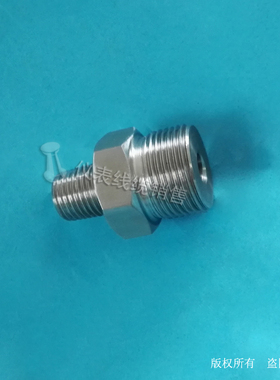 304不锈钢变径接头M22X1.5外螺纹转1/4NPT外螺纹 NPT1/4外转M22外