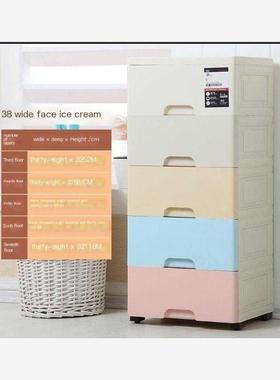 Thickened large plastic drawer type storage cabinet shoe cab