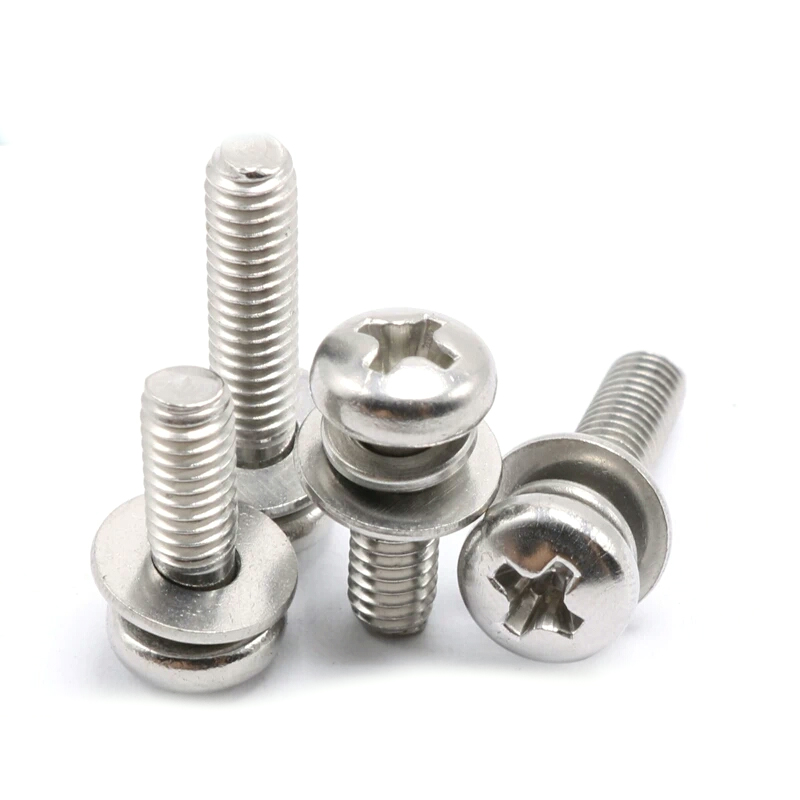 不锈钢十字圆头盘三组合