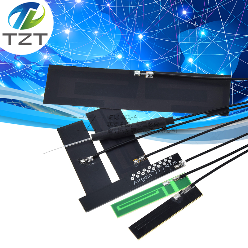 2.4G铜管天线PCB天线焊接头IPEX接头GSM GPRS/LTE 4G/3G软板天线