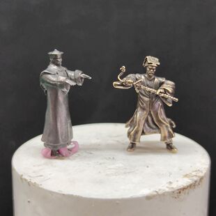 黄铜1/64白模一眉道长英叔斗僵尸先生男手办微模型场景造景可上色