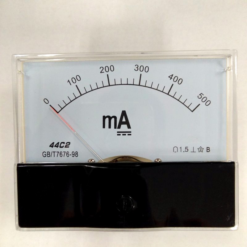 44C2 500mA 直流电流表 指针式面板表300毫安 五百毫安10MA 200MA