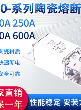 RS0快速熔断器RS3熔芯RSO底座500v-50a陶瓷保险丝100a管200400600