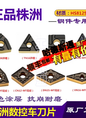 株洲哈德斯T数控刀片桃形WN08三角TN16菱形DN VN16锻打45钢HS8125