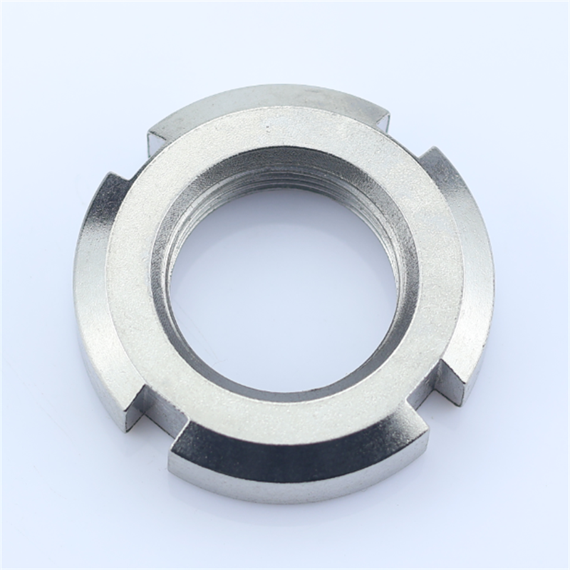 304不锈钢GB812开槽圆螺母M10M112M18M20M22M24M25M27M30M39*1.5