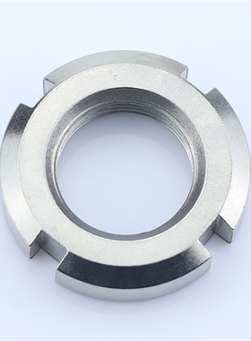 304不锈钢GB812开槽圆螺母M10M112M18M20M22M24M25M27M30M39*1.5