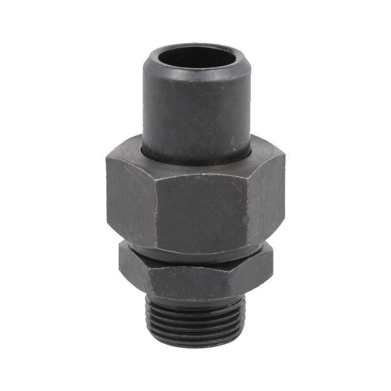 液压焊接式直通管接头966-端螺纹外丝碳钢高压焊接钢管铁管活接头