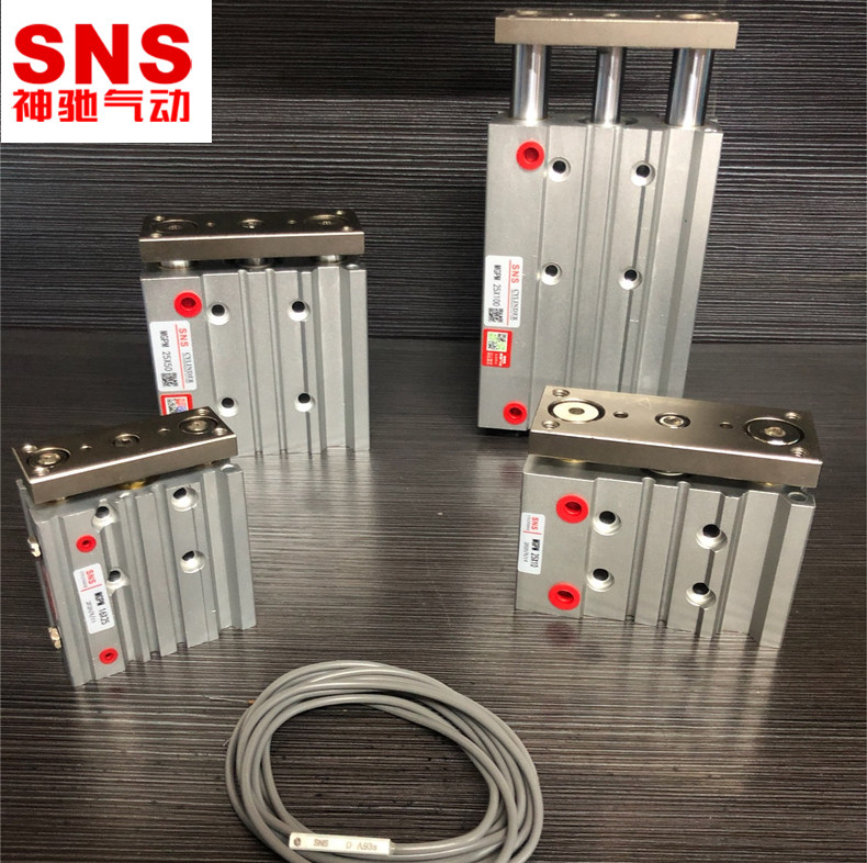 神驰SNS薄型带导杆气缸MGPM16X10 12*20 25*30 20*40 50 75 100