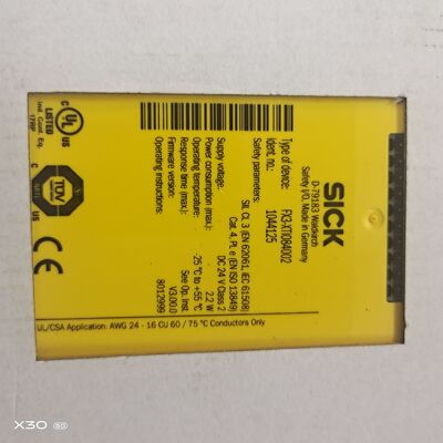 询价原装施克SICK安全继电器FX3-XTIO84002 FX3-XT1084002 104412