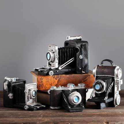 复古怀旧老式照相机模型摆件创意咖啡厅酒吧家居装饰品拍摄影道具