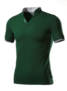 tshirts for men summer tops 立领短袖男 polo衫 polo shirts