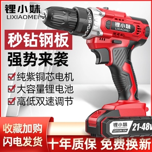 德国进口工业级充电钻锂电冲击钻大功率手电钻家用双速多功能电动