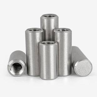 304不锈钢内牙圆柱销内螺纹销钉内丝带孔定位销子GB120Φ8M4M5M6