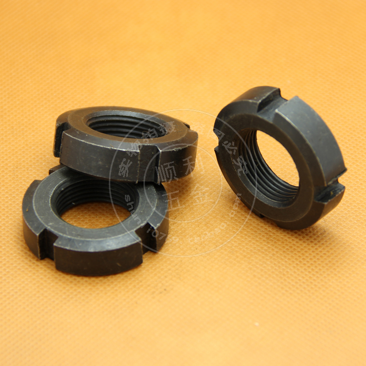 国标加厚四槽止退圆螺母