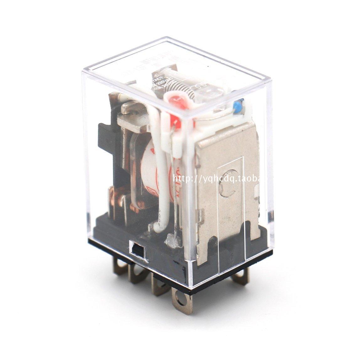 正品JQX-13F小型中间继电器交流220v直流24v/12v/8脚10A/ LY2NJ