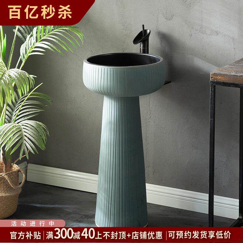 立一体落地式立柱式洗脸盆柱盆洗手池台盆柱盆户外陶瓷洗手盆庭院,宠物/宠物食品及用品,宠物推车,淘宝优惠券,粉丝福利购,淘宝优惠卷