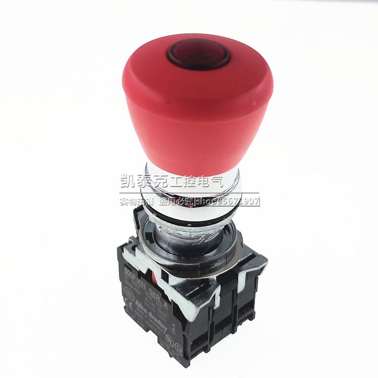 AB急停带灯按钮头部800FM-LMT44 800FM-LMP44 800FM-LMT44MN*RX02